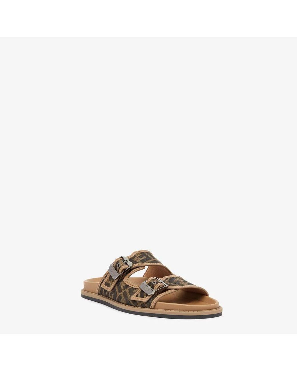 Fendi Brown Sliders for men