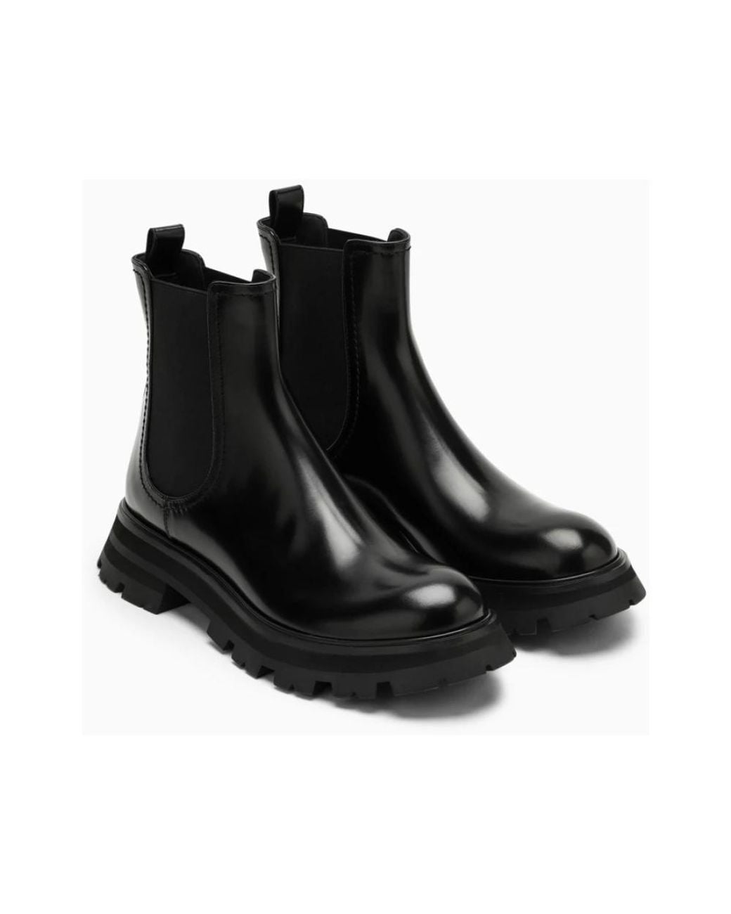 Alexander McQueen Black Chelsea Boots