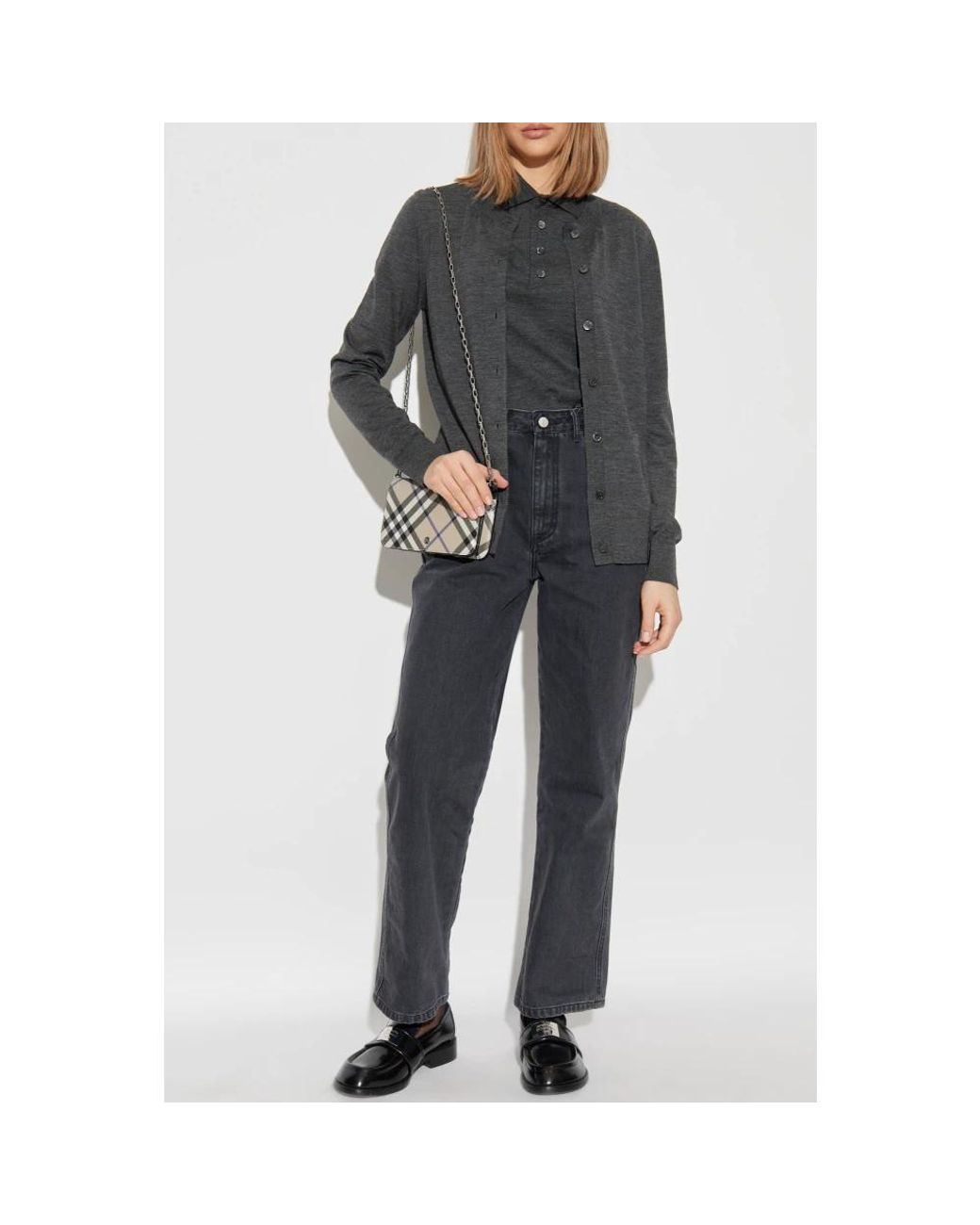 Burberry Gray Cardigans