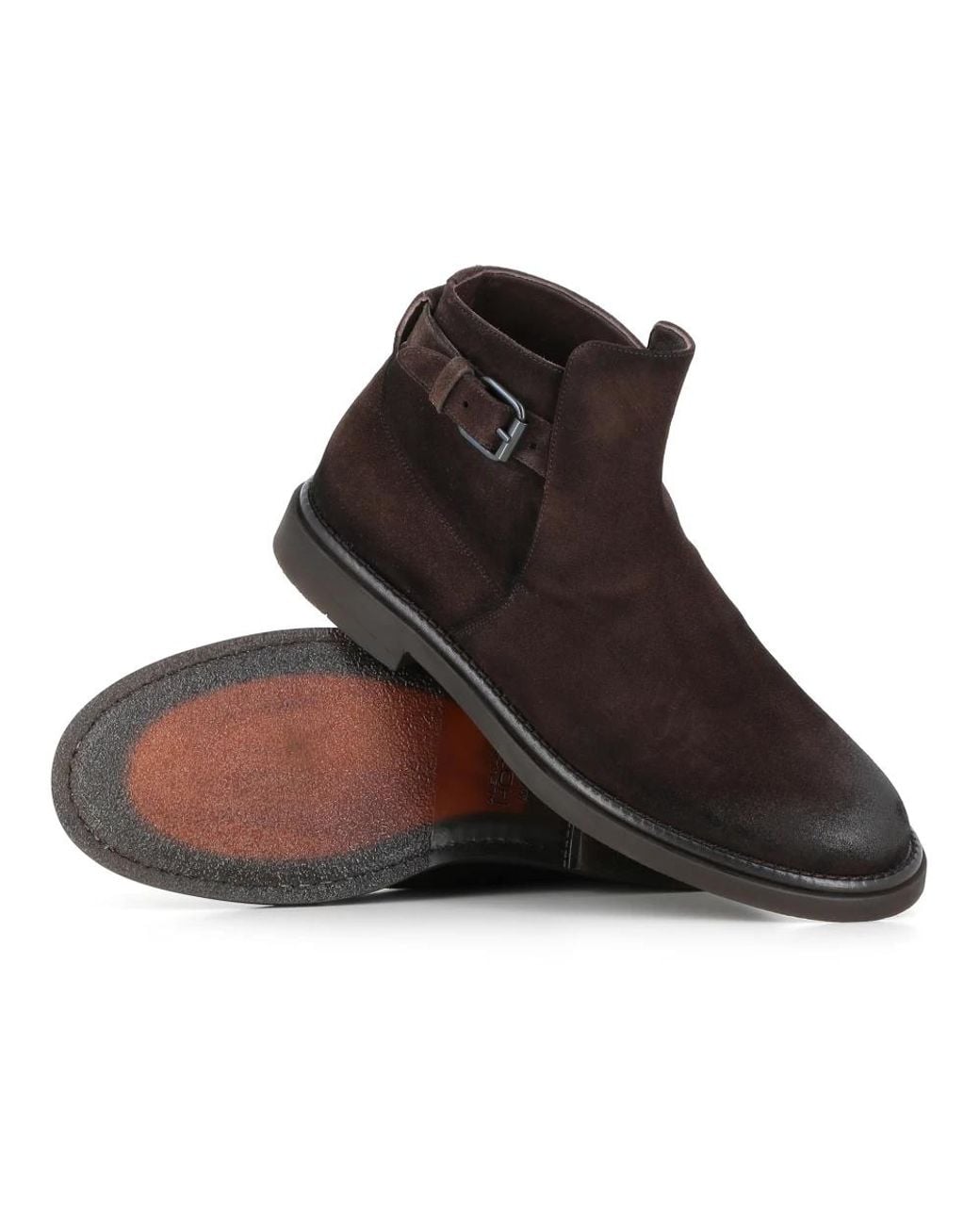 Alexander Hotto Brown Ankle Boots for men