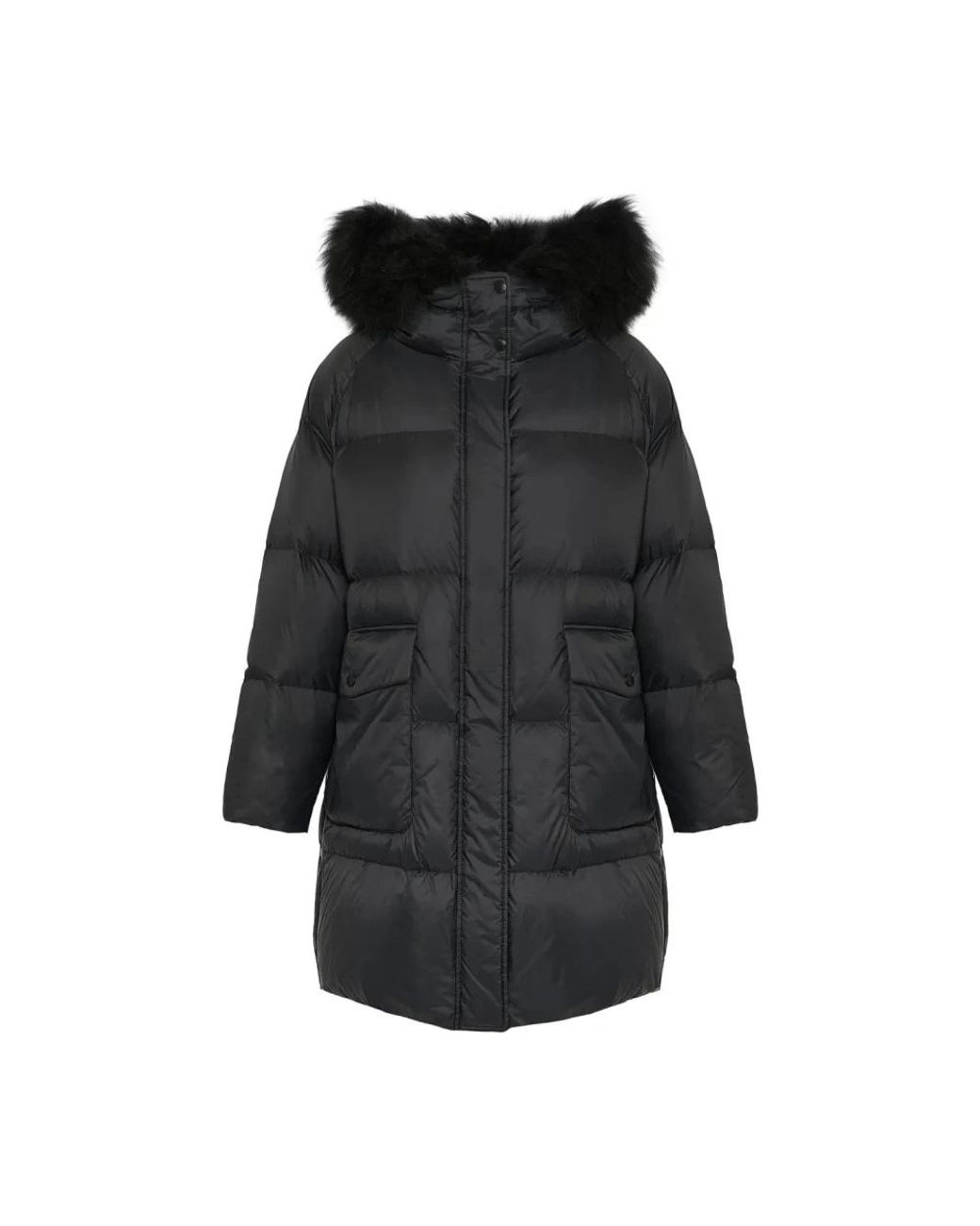 Yves Salomon Black Down Coats