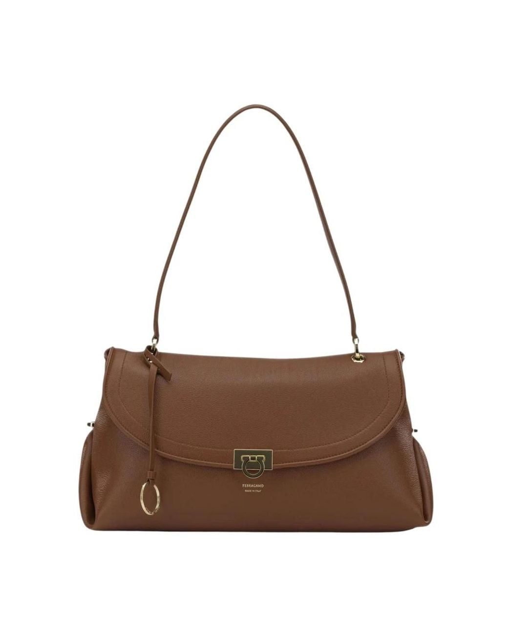 Ferragamo Brown Shoulder Bags