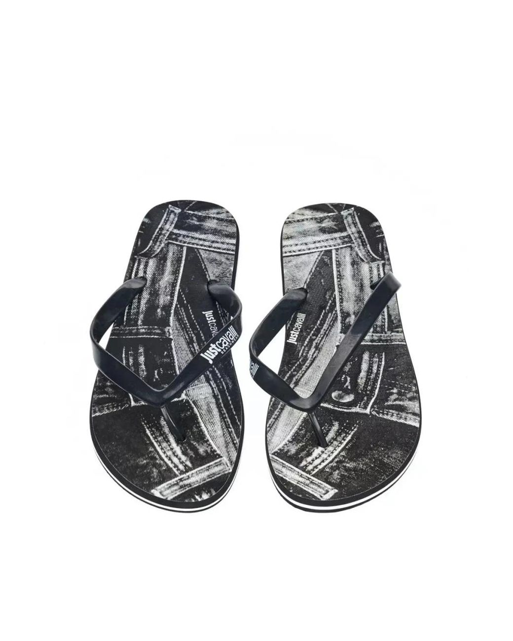 Just Cavalli Black Flip Flops for men