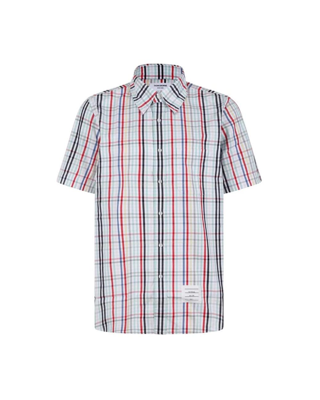 Thom Browne Blue Short Sleeve Shirts for men