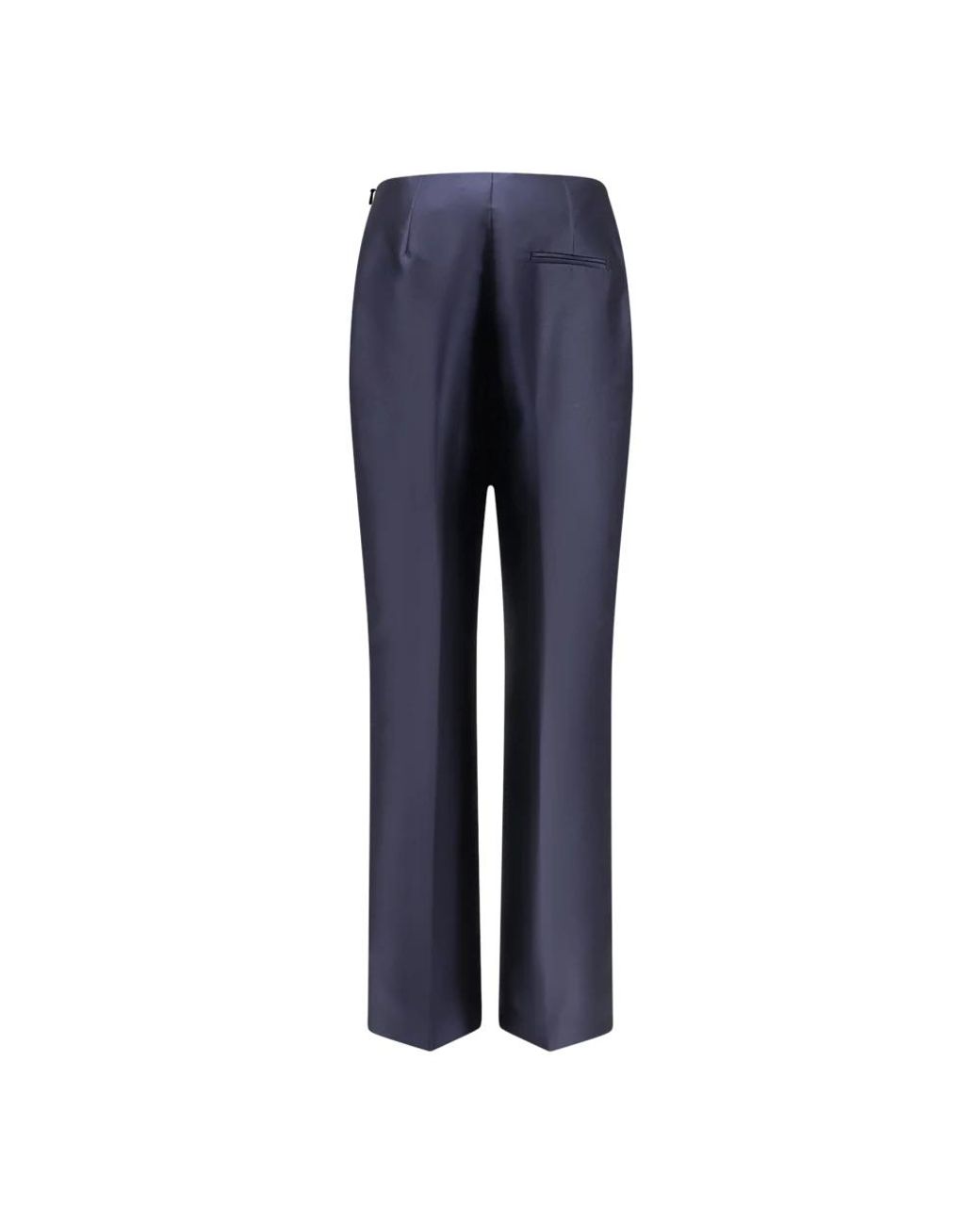 Alberta Ferretti Blue Straight Trousers