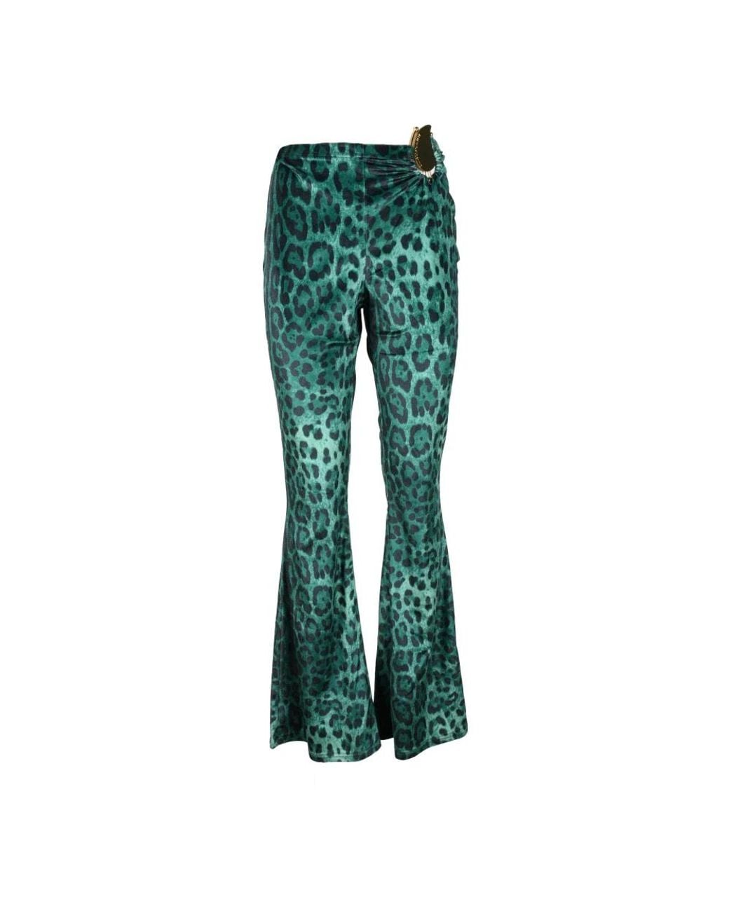 ALBERTO AUDENINO Green Wide Trousers