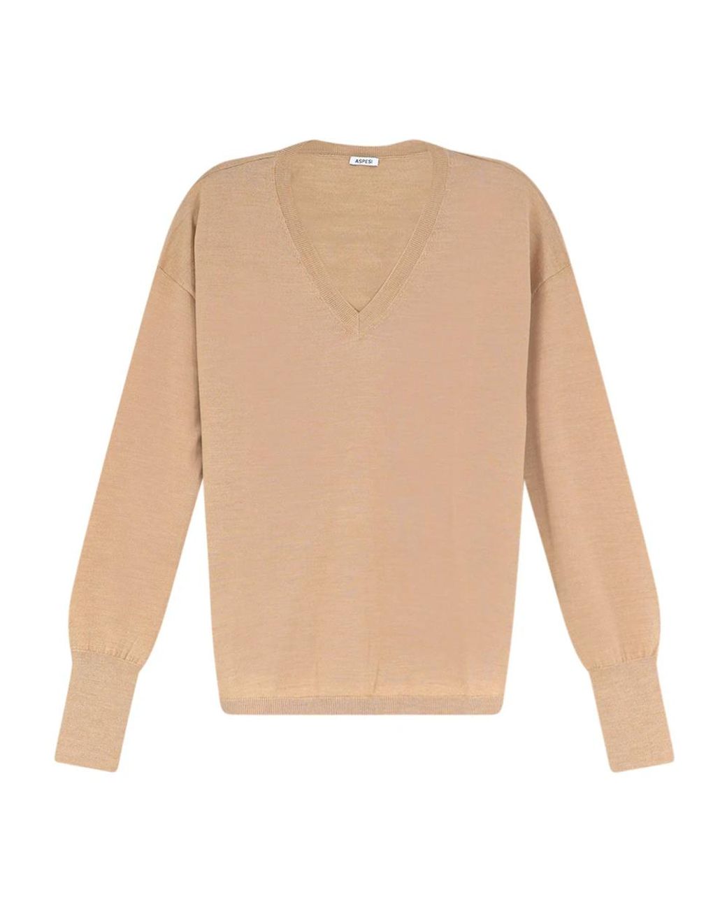 Aspesi White V-Neck Knitwear