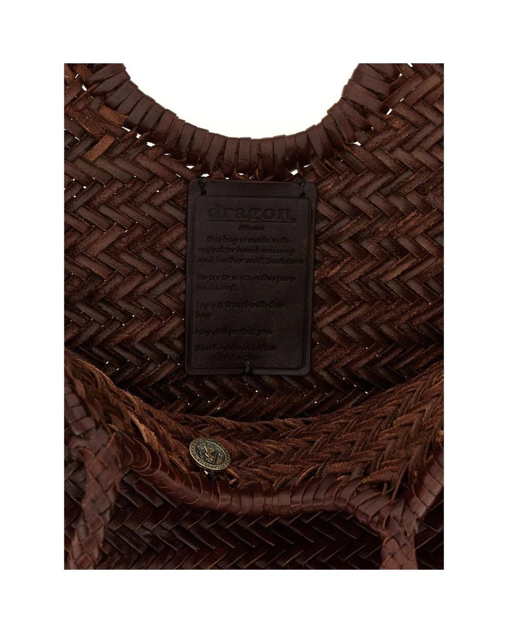 Dragon Diffusion Brown Shopping Bags