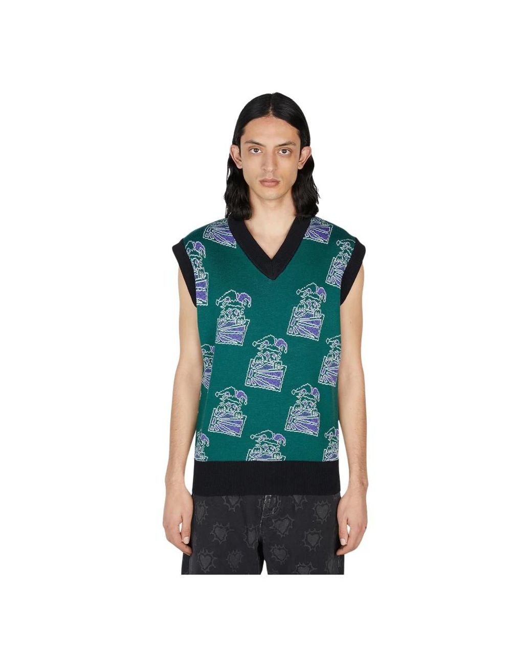 Rassvet (PACCBET) Green Sleeveless Knitwear for men