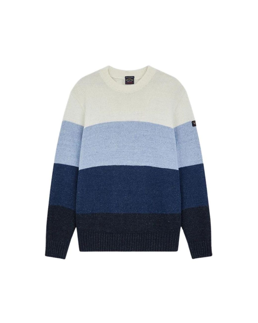 Paul & Shark Truien & Vesten ,Blauw ,Rondgebreide Trui in het Blue voor heren