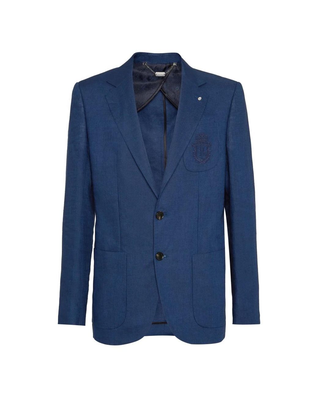 Billionaire Linnen Blazer in het Blue voor heren