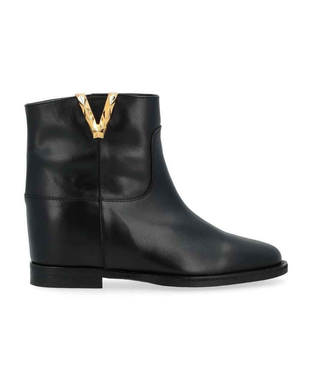 Via Roma 15 Black Ankle Boots