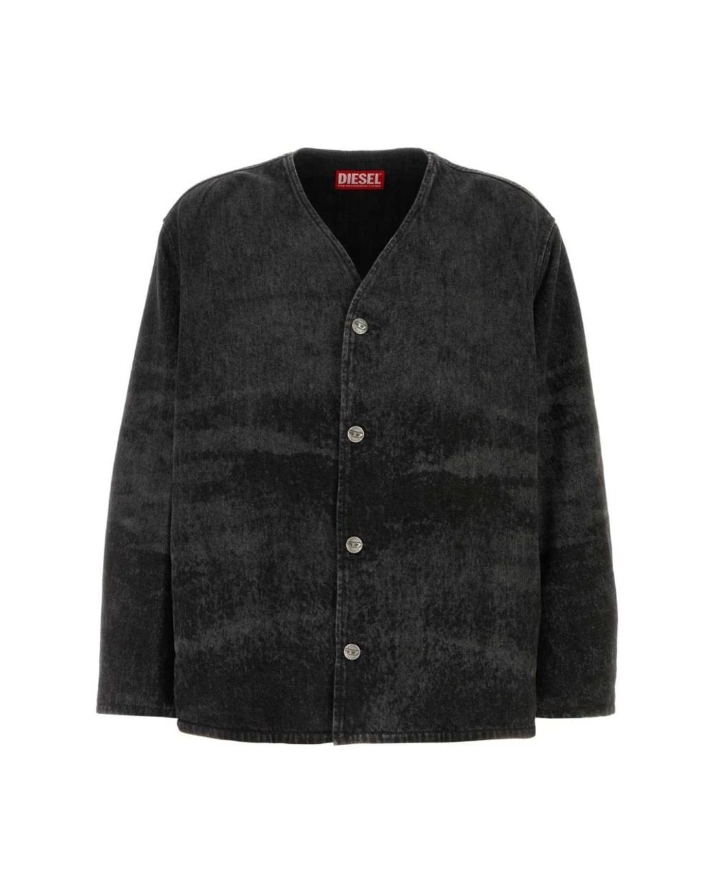DIESEL Denim Cardigan Jacke in Black für Herren
