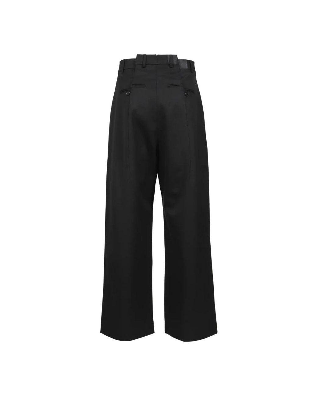 Vetements Black Wide Trousers for men