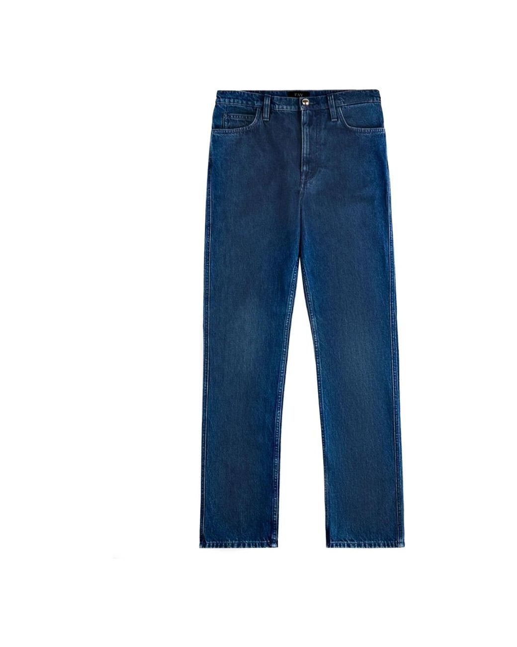 Fay Blue Straight Fit Jeans