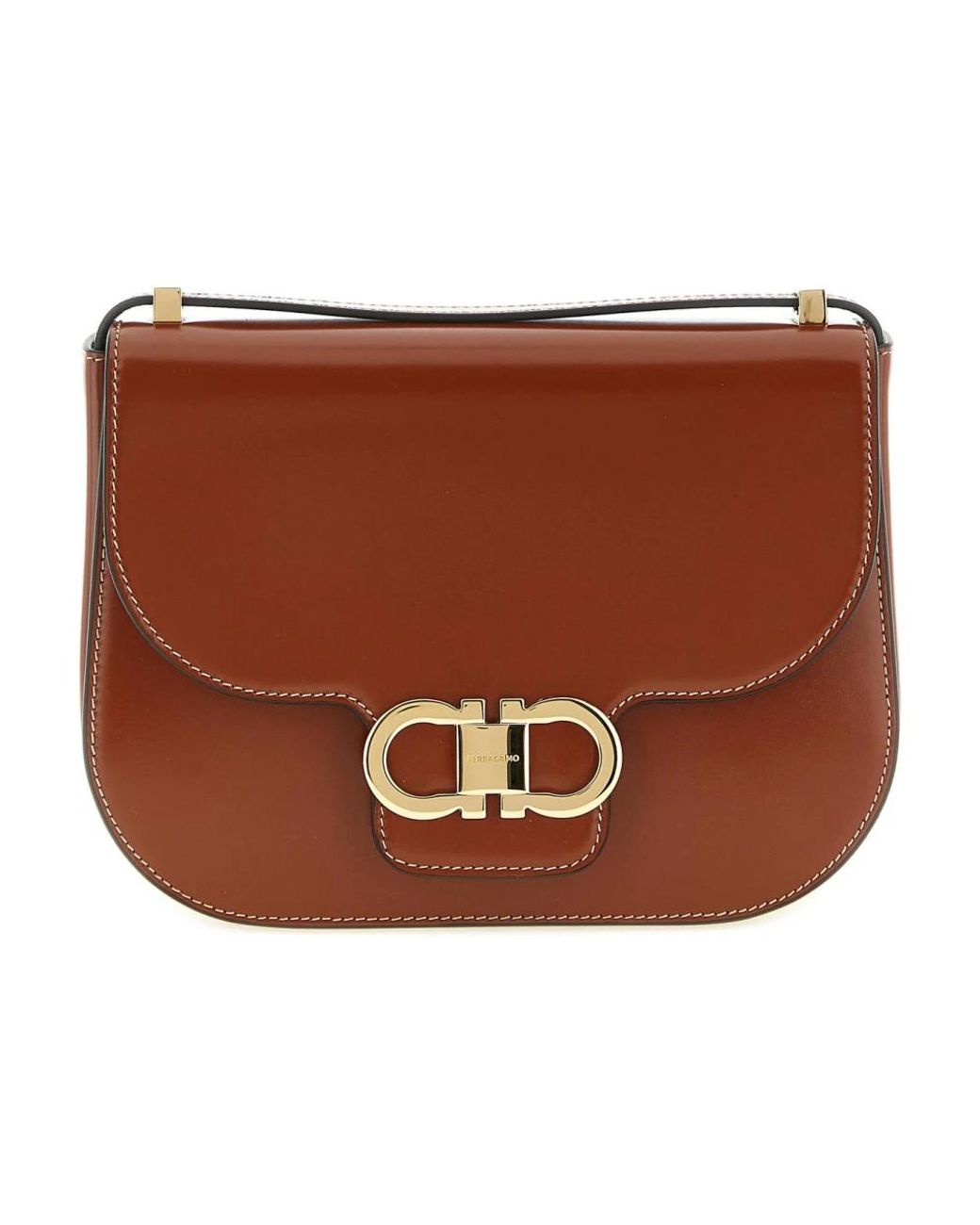 Ferragamo Brown Shoulder Bags