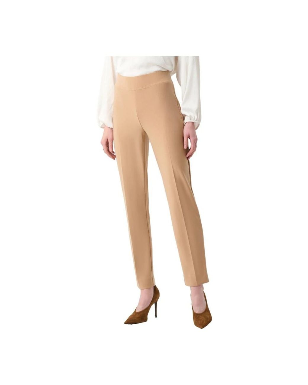 Joseph Ribkoff Natural Slim-Fit Trousers