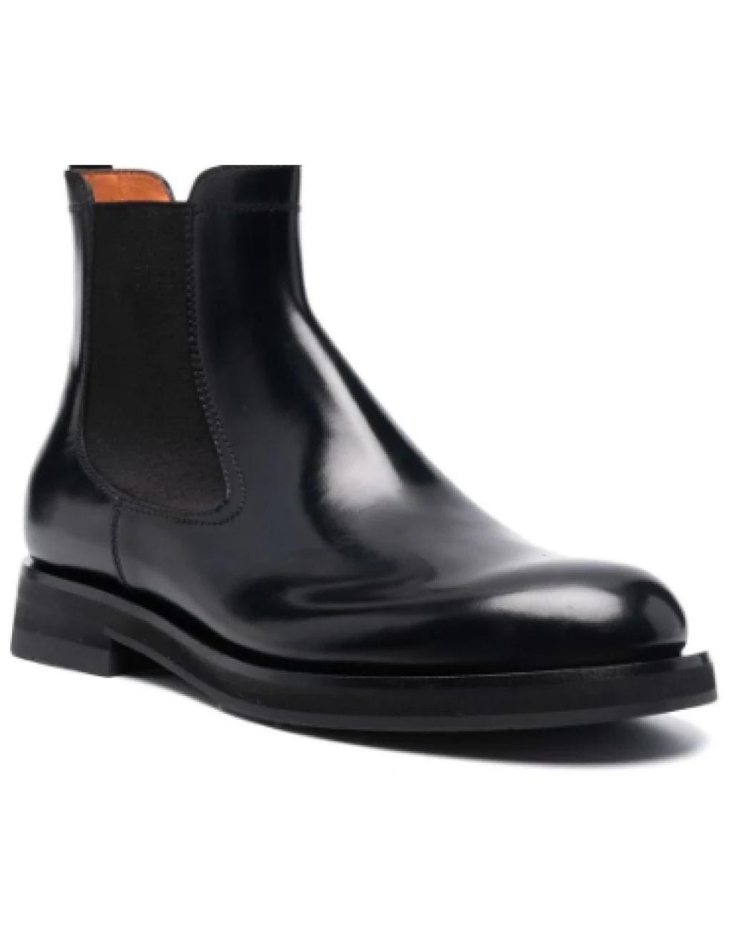 Santoni Black Chelsea Boots for men