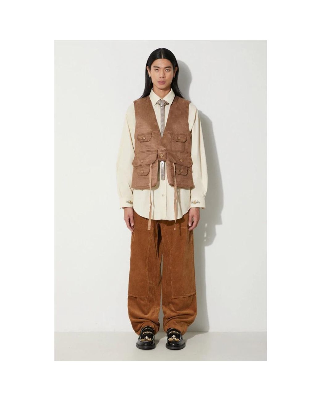 Vests di Engineered Garments in Brown da Uomo