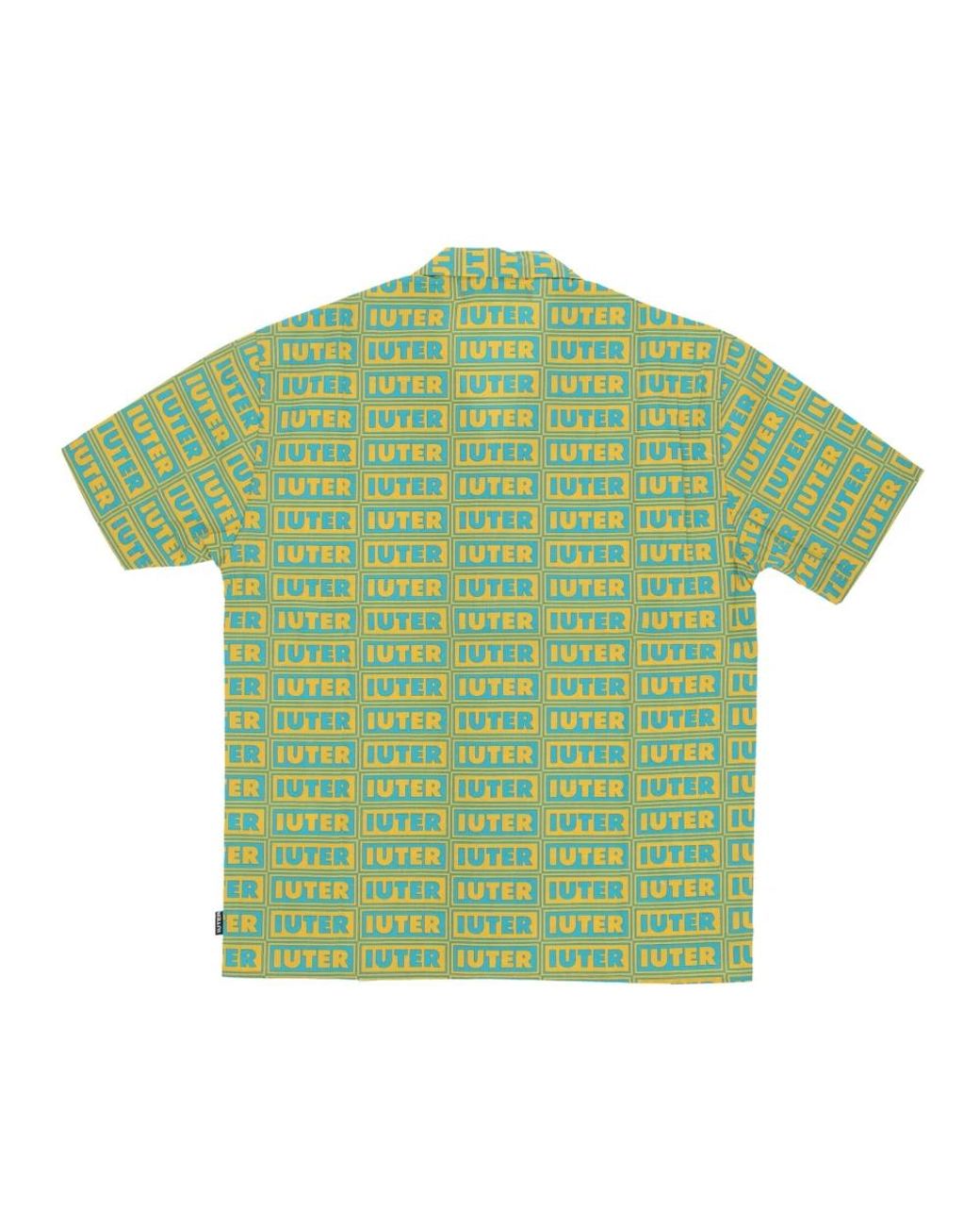 Iuter Green Short Sleeve Shirts for men
