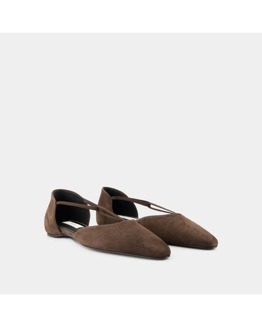 Totême  Brown Ballerina Shoes