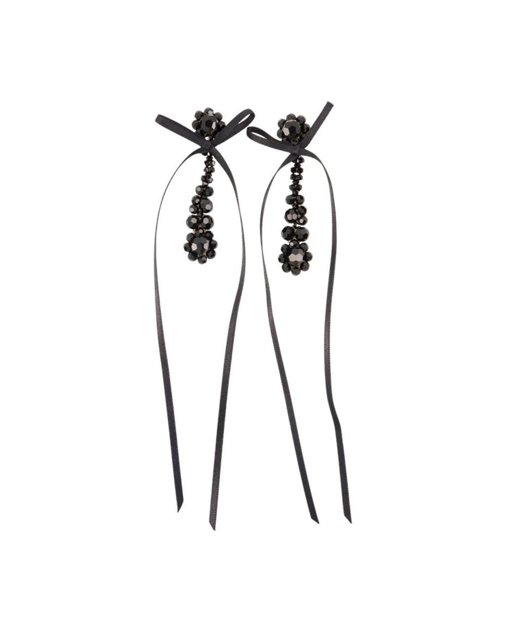Simone Rocha Black Earrings