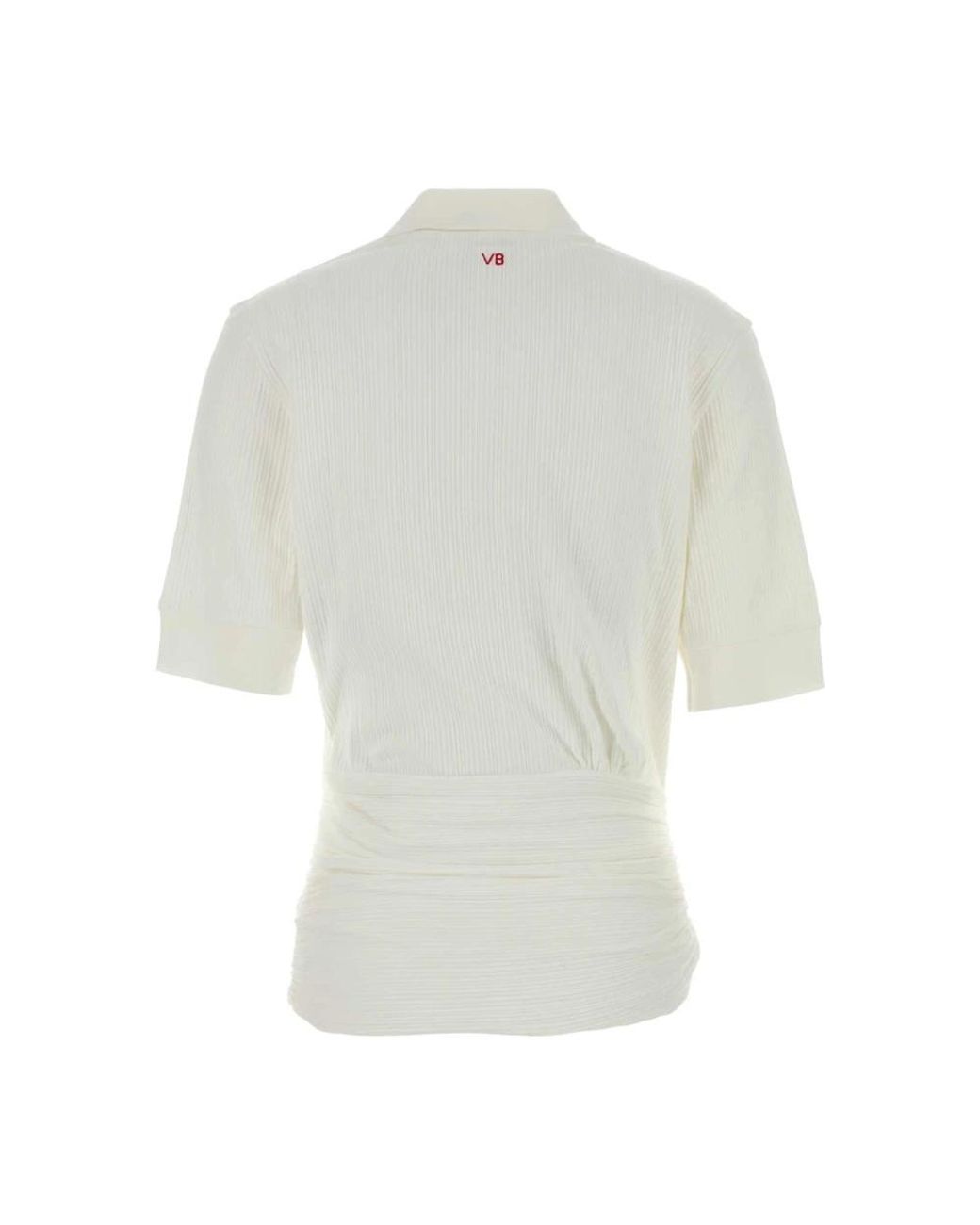 Victoria Beckham White Polo Shirts