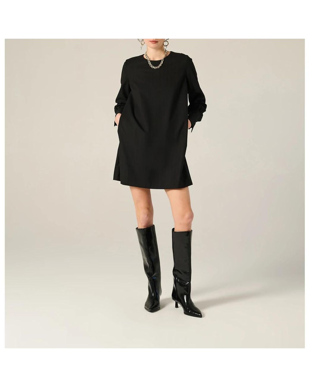 Manila Grace Black Short Dresses