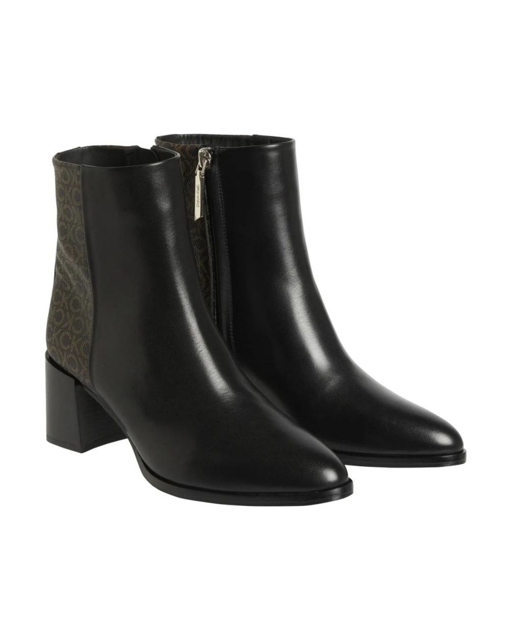 Calvin Klein Black Heeled Boots