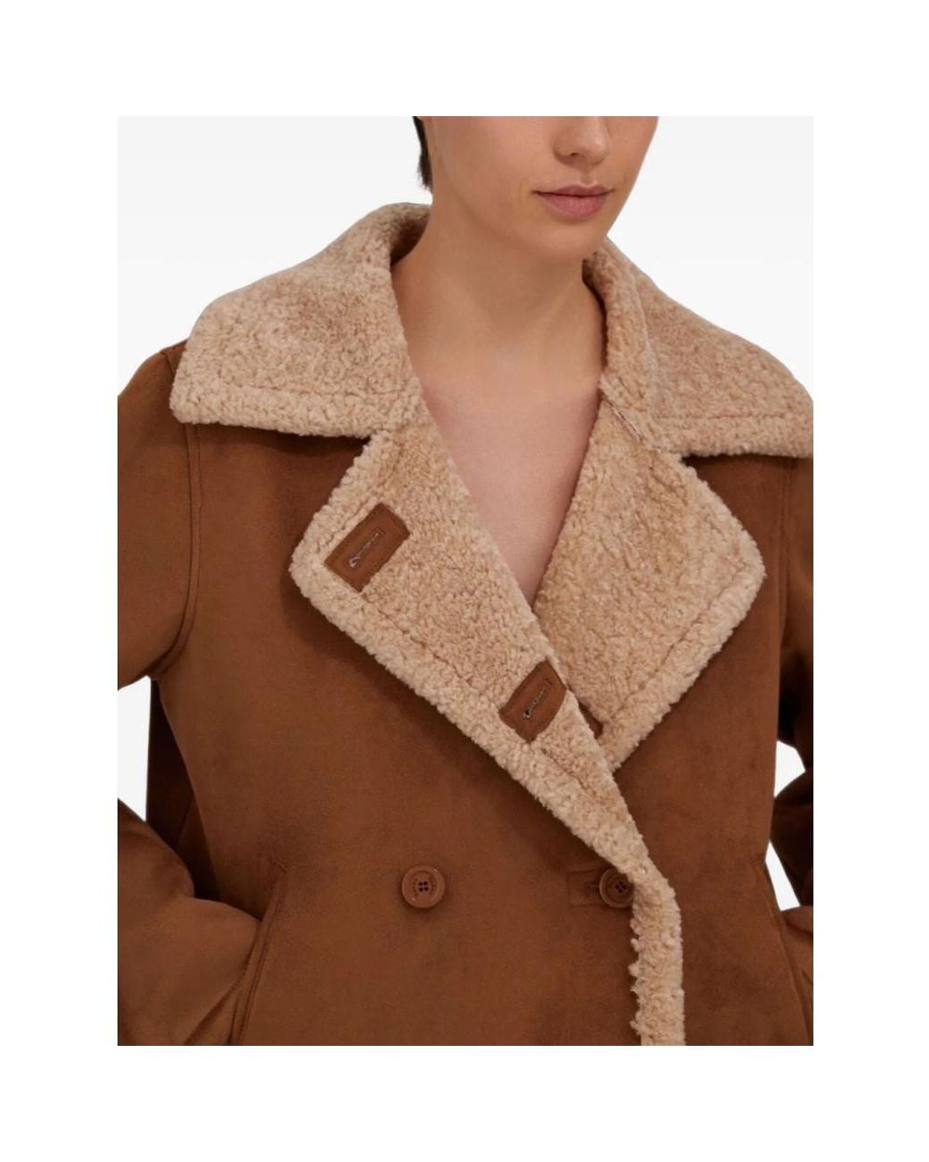 Herno Brown Faux Fur & Shearling Jackets
