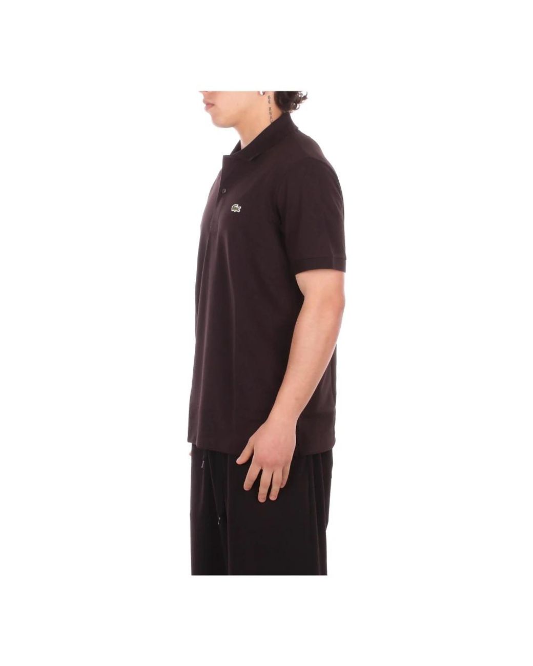 Lacoste Black Polo Shirts for men