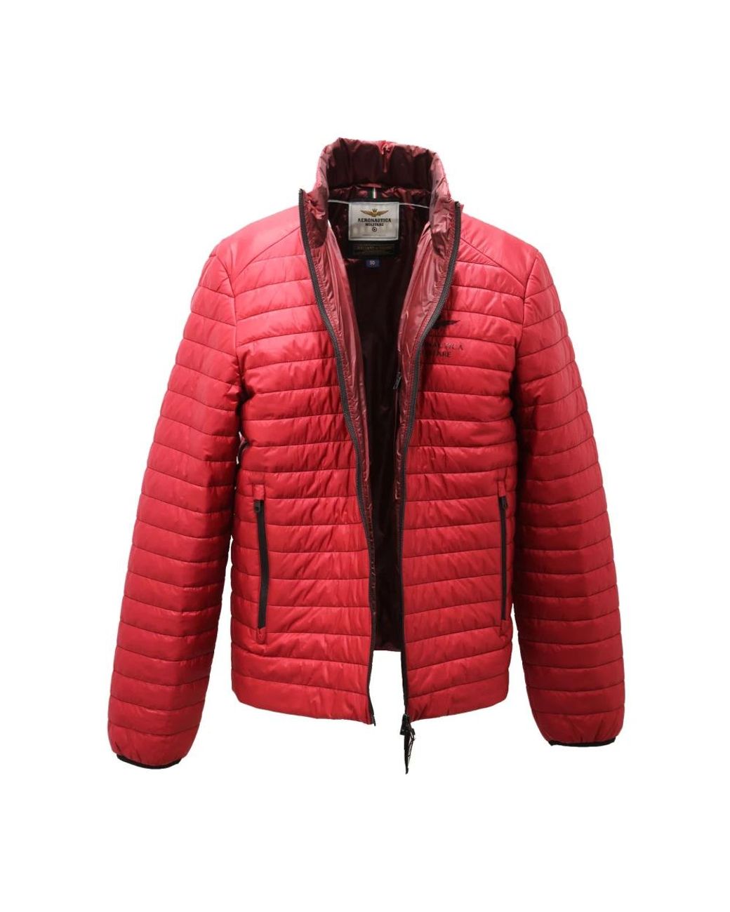 Aeronautica Militare Red Winter Jackets for men