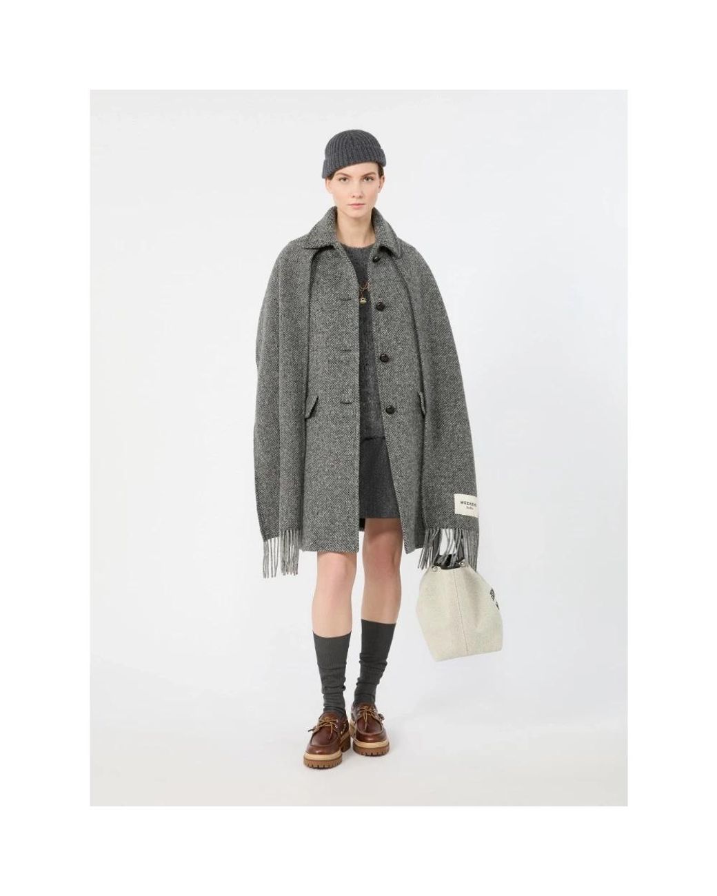 Weekend by Maxmara Gray Single-Breasted Coats