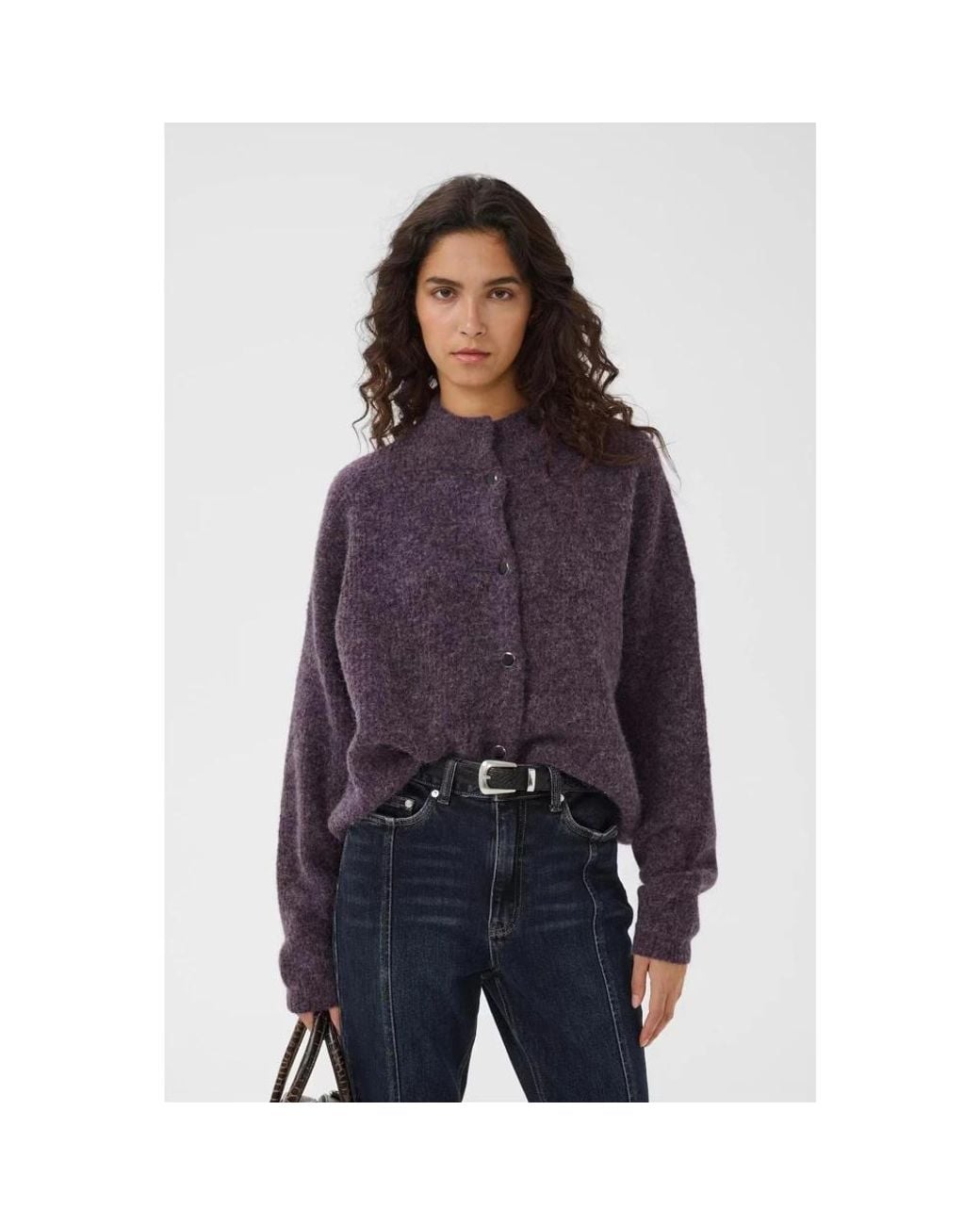 Cardigans Gestuz en coloris Purple