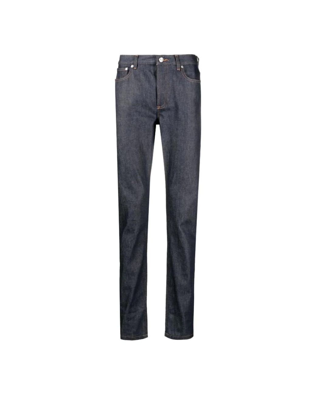 A.P.C. Blue Slim Fit Jeans for men