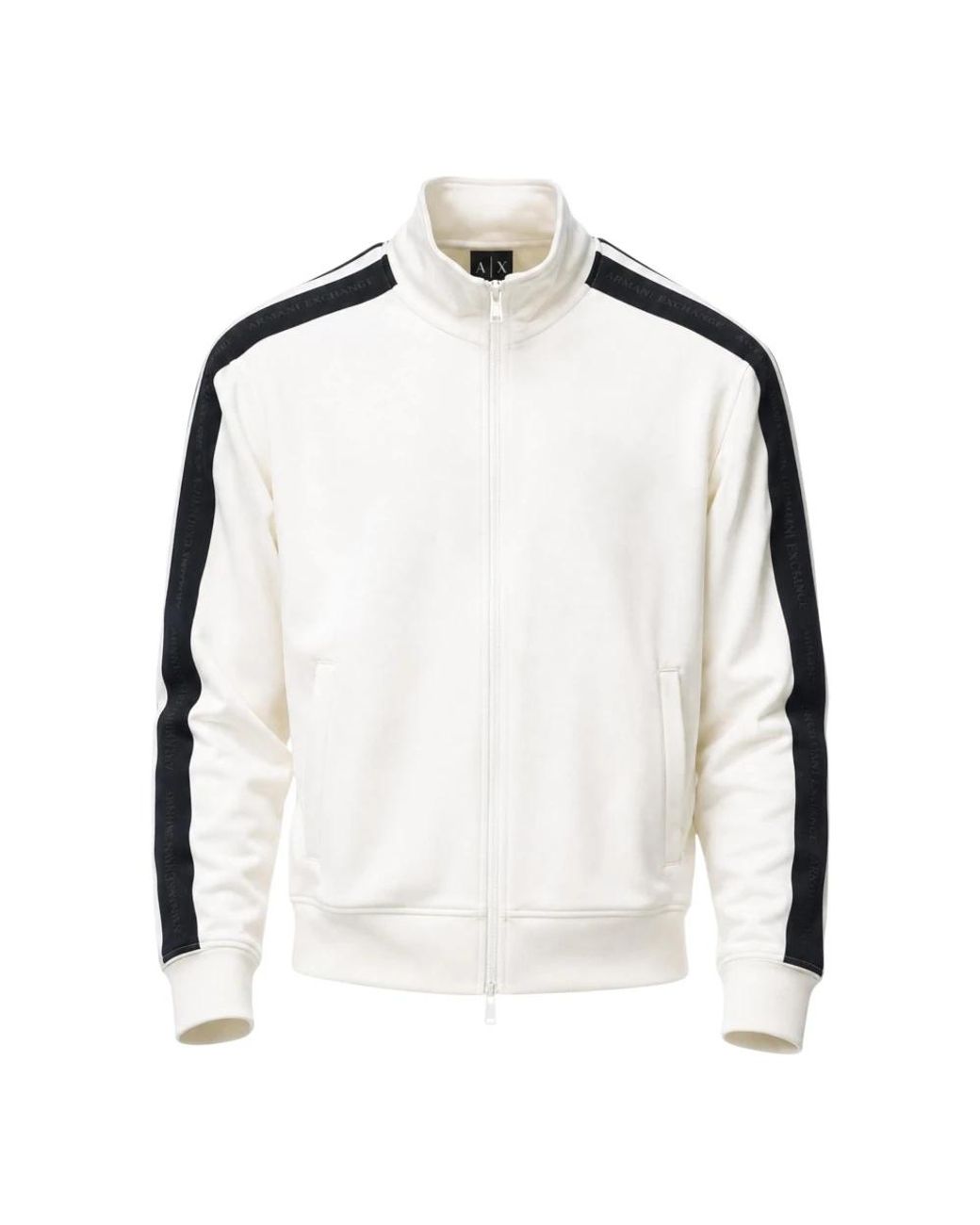 ARMANI EXCHANGE White Zip-Throughs for men
