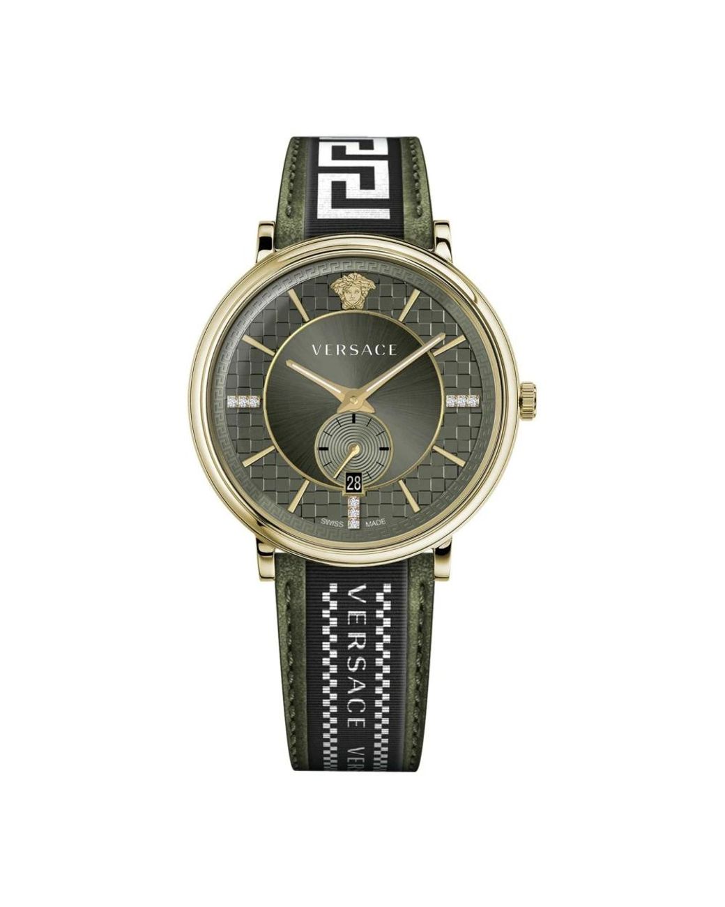 Versace V Circle Watch in het Green voor heren