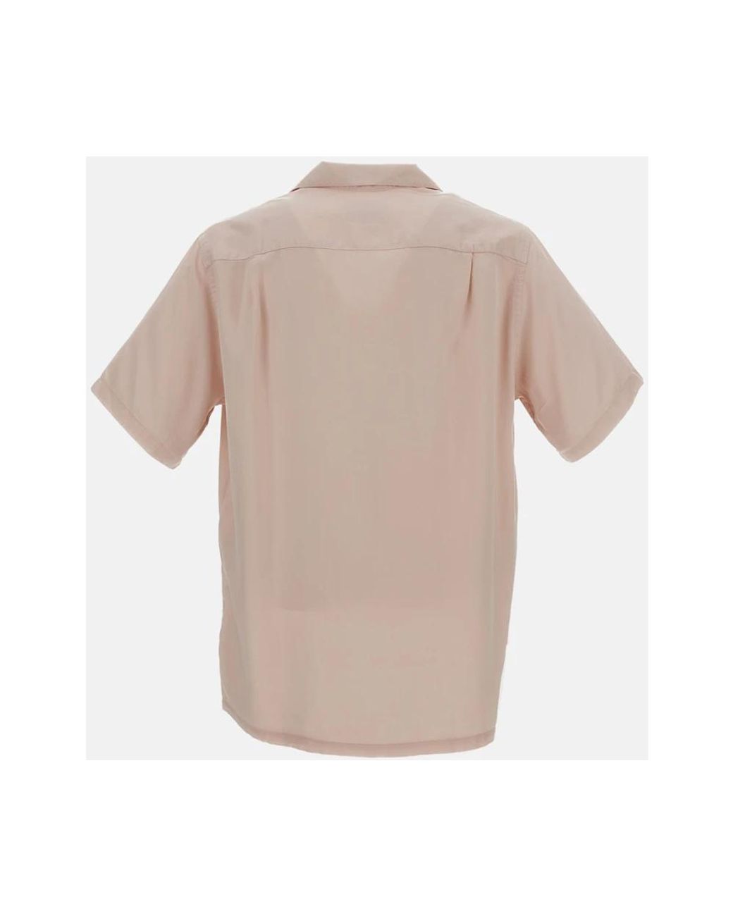 Portuguese Flannel Natural Short Sleeve Shirts for men