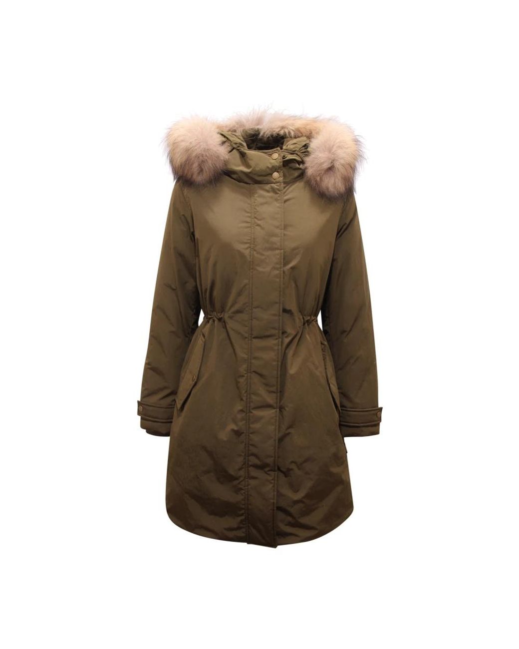 Woolrich Grace Fur Parka in het Green