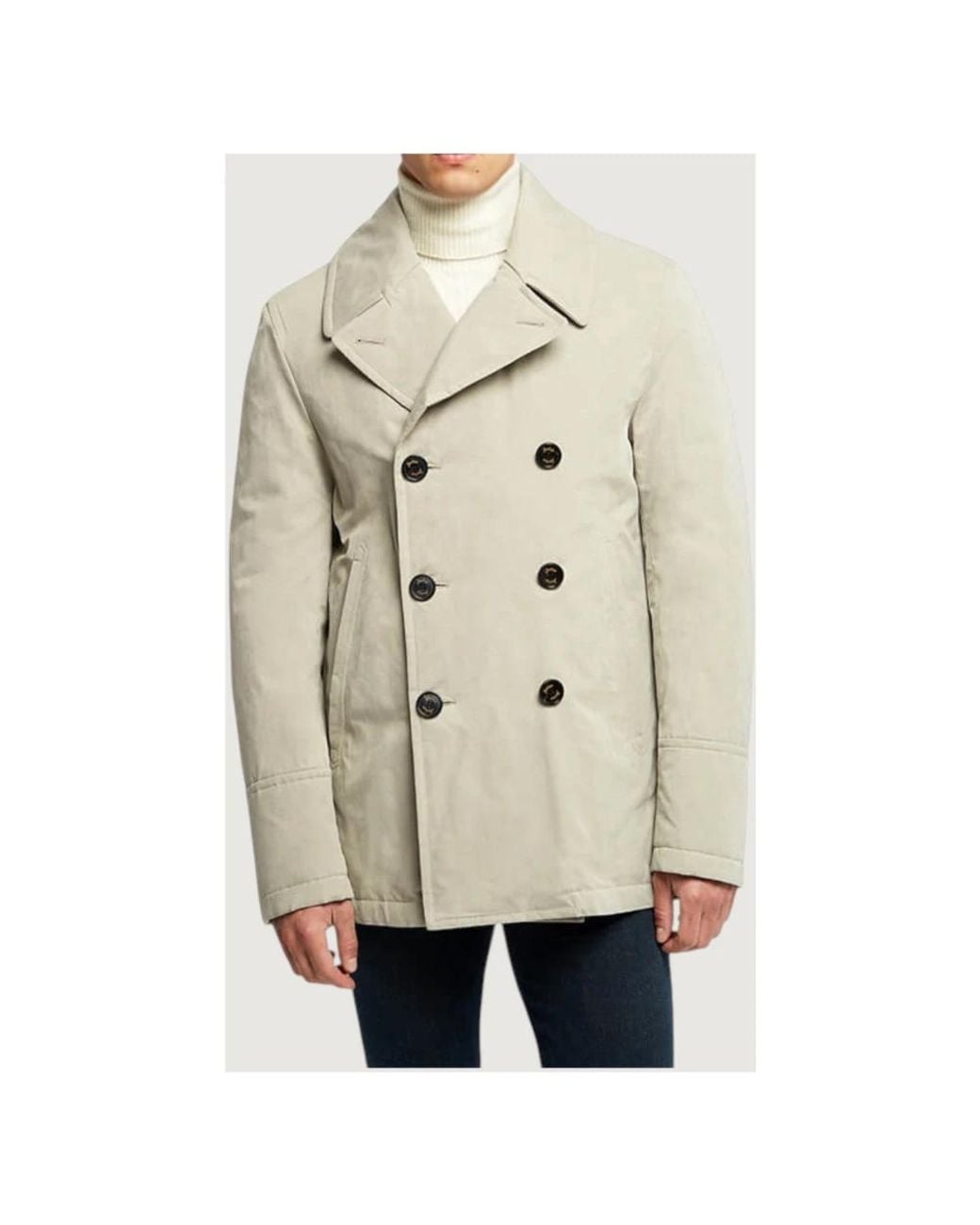 Sealup Natural Double-Breasted Coats for men