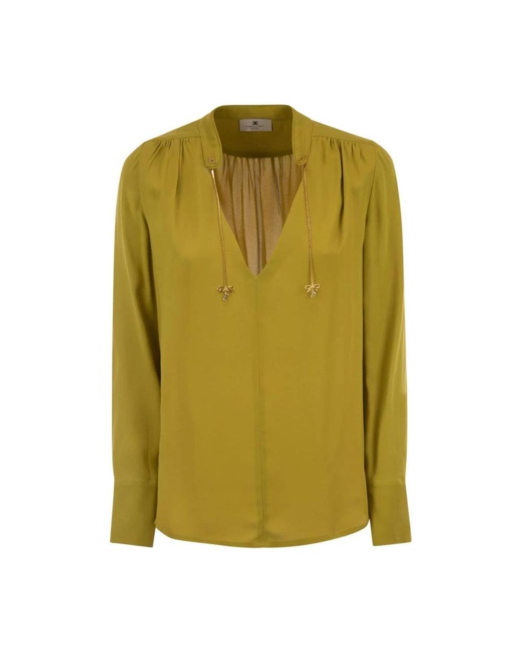 Elisabetta Franchi Green Blouses