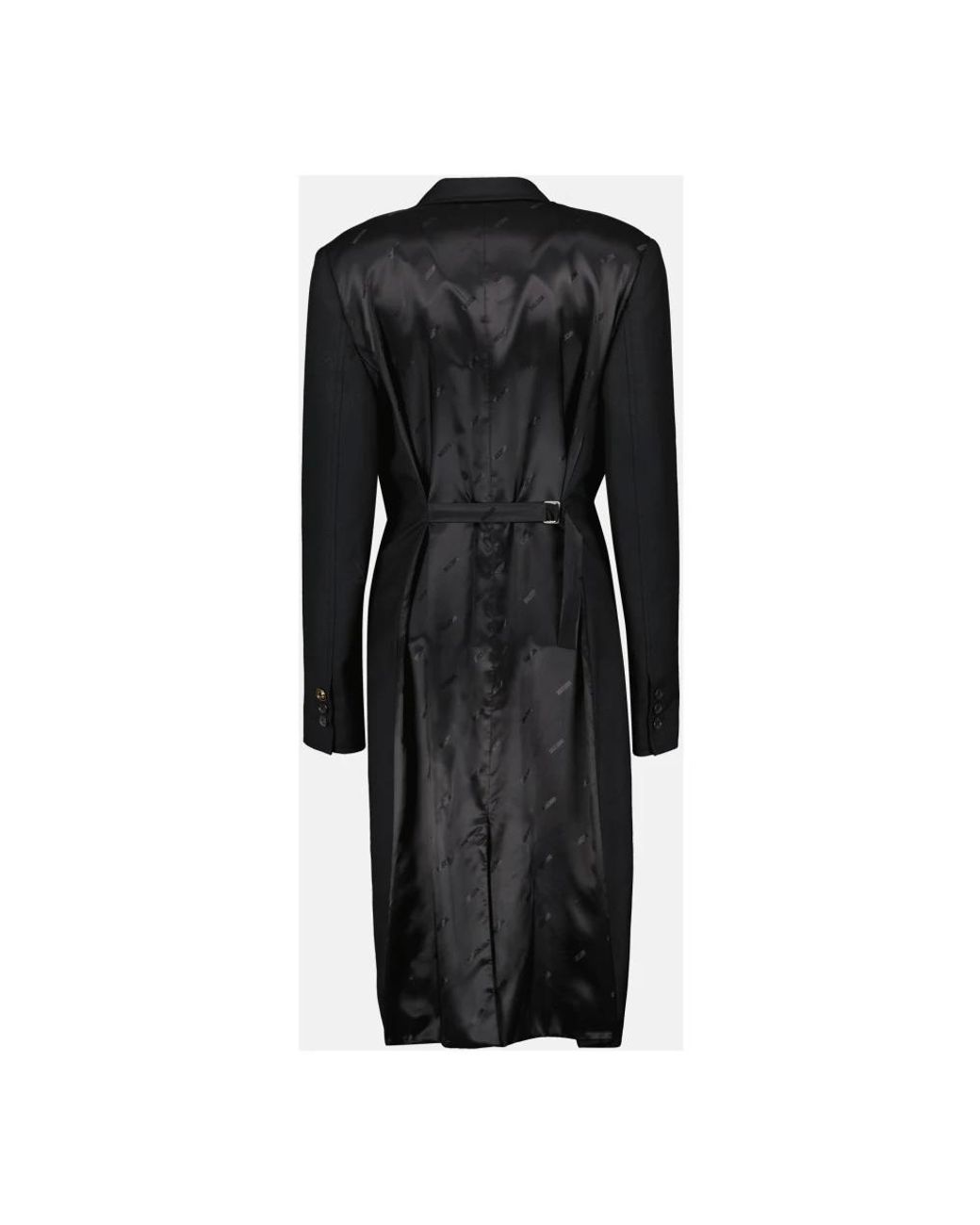 Moschino Black Belted Coats