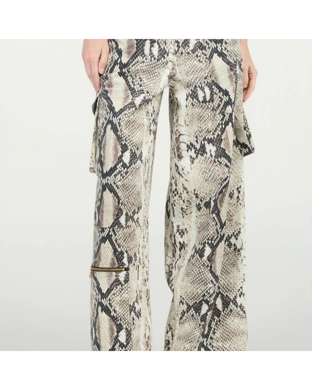 Roberto Cavalli Brown Wide Trousers
