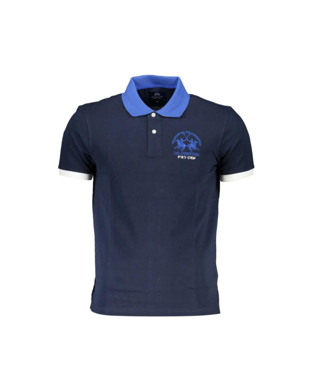 La Martina Blue Polo Shirts for men
