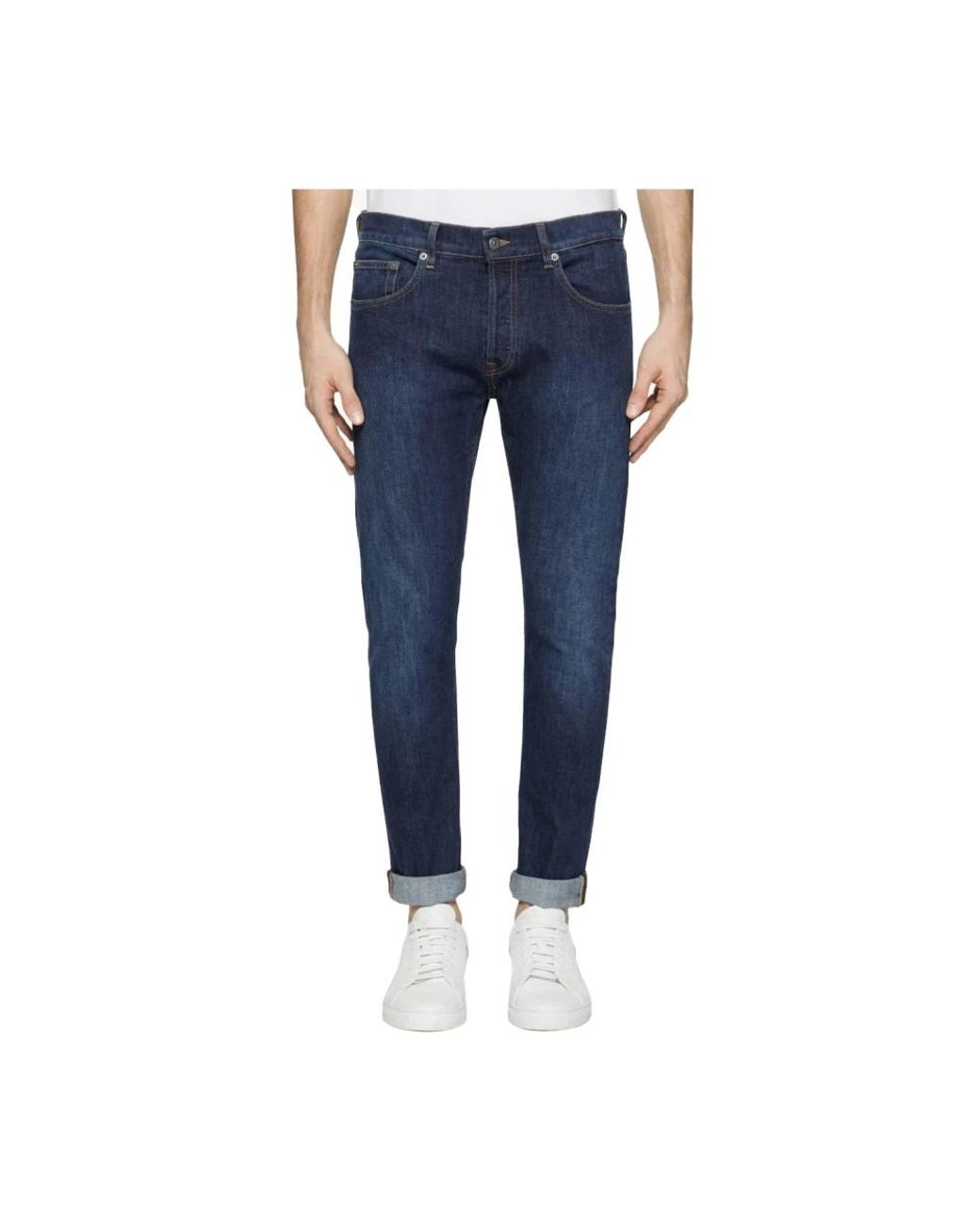 Dondup Blue Slim Fit Jeans for men