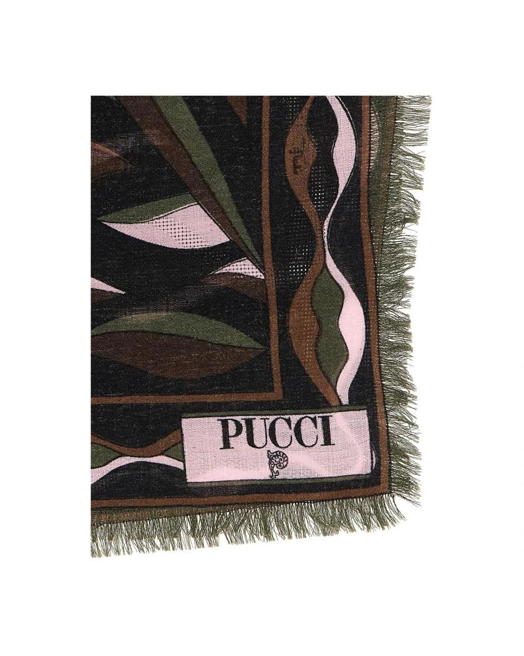Emilio Pucci Black Silk Scarves