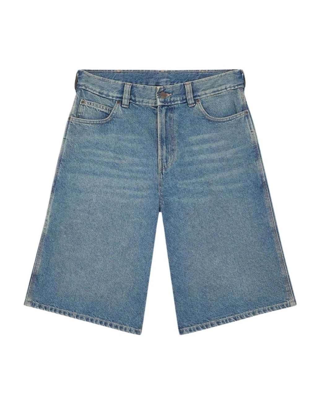 Dickies Blue Denim Shorts for men