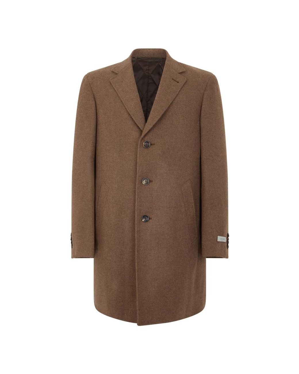 Canali Brown Single-Breasted Coats for men