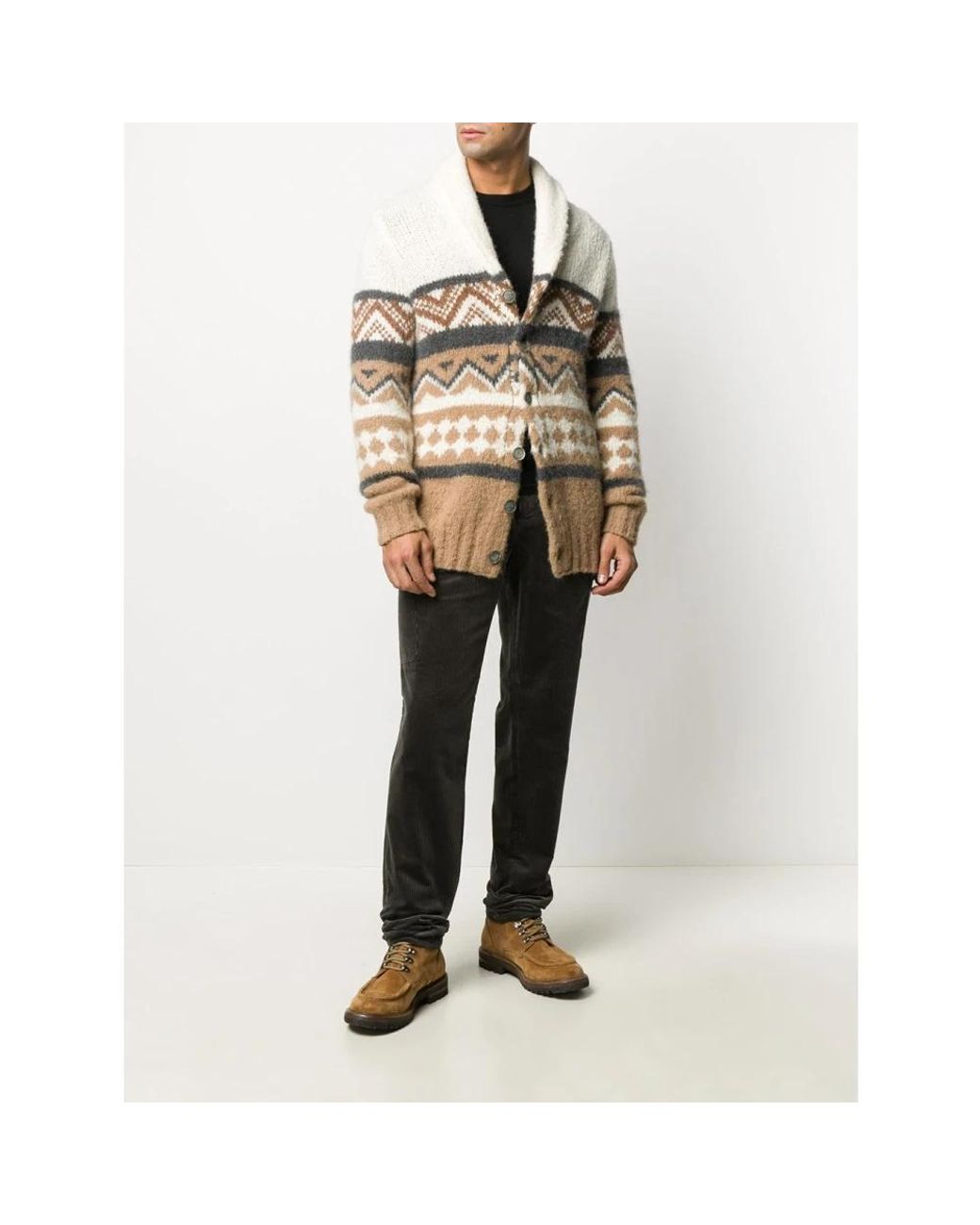 Brunello Cucinelli Black Cashmere Knitwear for men