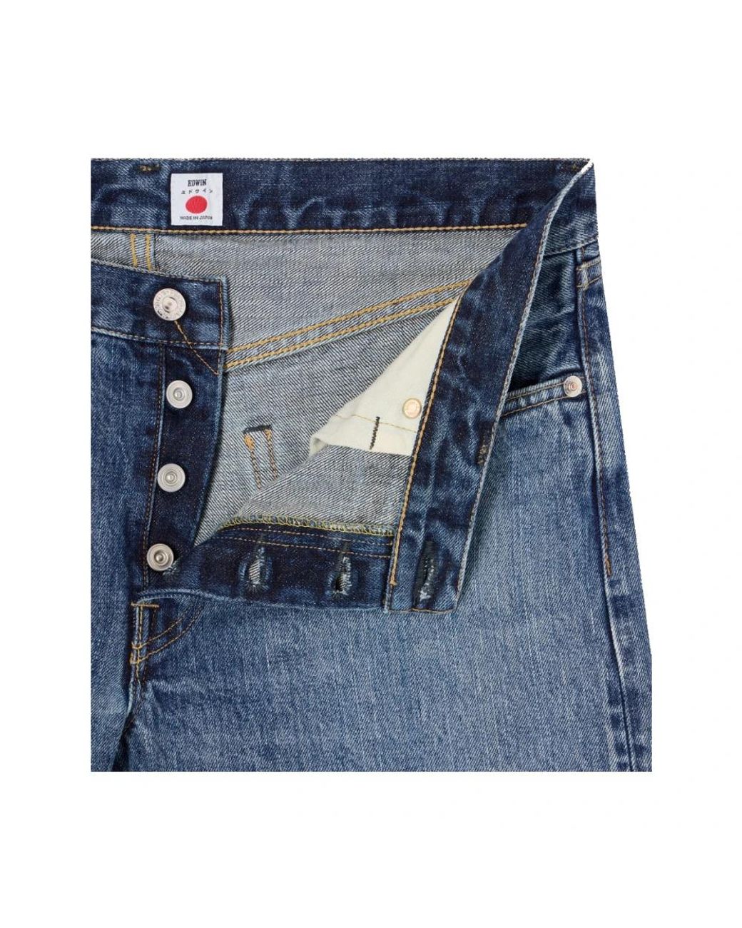 Edwin Blue Straight Jeans for men